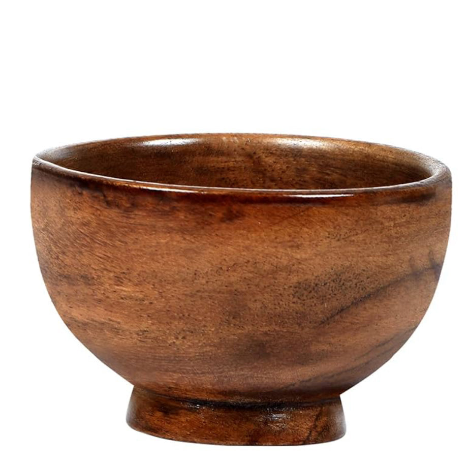 Exotic Wooden Mud Mask Bowl